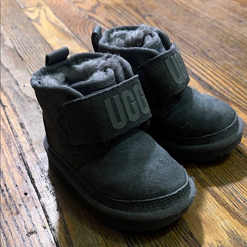 UGG Kids Charcoal Boots